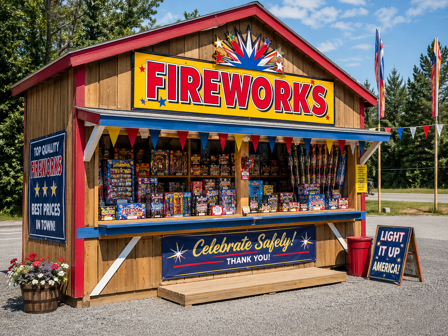 Big Chief Fireworks Stand